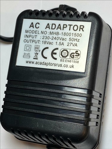 18V AC-AC Mains Adaptor for Alto AMX 140FX AMX140FX Channel Mixing Desk Console - 第 2/7 張圖片