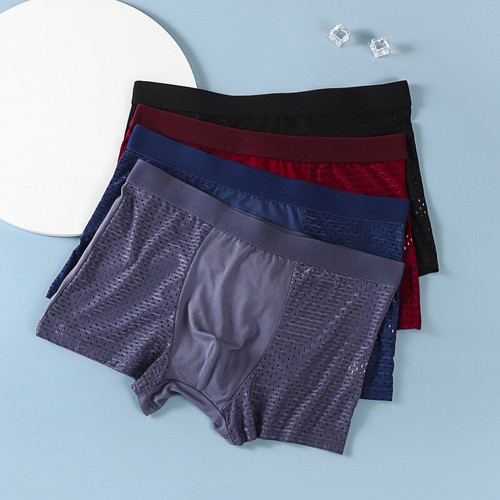 4pc boxers en fibre de bambou pour homme,Box Hero Bamboo Boxers Respirabilité - Picture 14 of 55