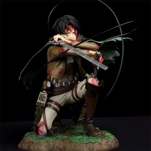 NEW Attack On Titan Figure Levi Ackerman Artfx J Bloody Figure Figurine Statue - Picture 7 of 12