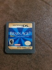 Brain Age 2: More Training in Minutes a Day (Nintendo DS, 2007) Cartridge Only. 