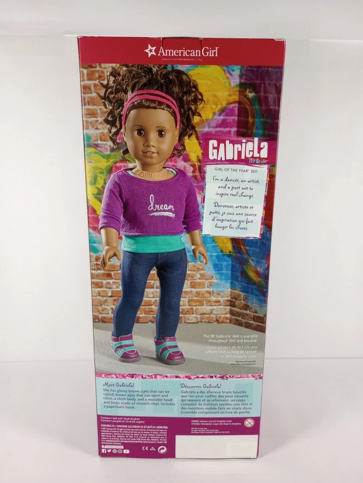 Boneca American Girl Gabriela McBride Menina do Ano 2017 Nova Na Caixa - Imagem 4 de 4