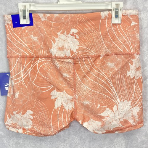 Pantalones Cortos de Bicicleta JoyLab Mujer Tiro Alto Elastizados Talla Mediana Rosa Puesta de Sol Floral Nuevos con Etiquetas - Imagen 2 de 9