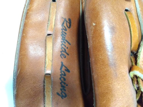 Guantone in pelle MTA Pro 3997 personalizzato da baseball tasca profonda lancio a sinistra vintage - Foto 8 di 18