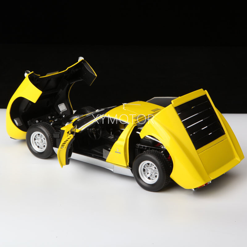 Lamborghini Miura 1/18ゴールド Kyosho Kyosho 1/18 Lamborghini Miura Diecast model Car Yellow Gifts