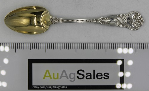Tiffany & Co. Saint James (1898) 4⅝" Five O'clock Teaspoon Sterling Silver +Gold - Picture 3 of 5