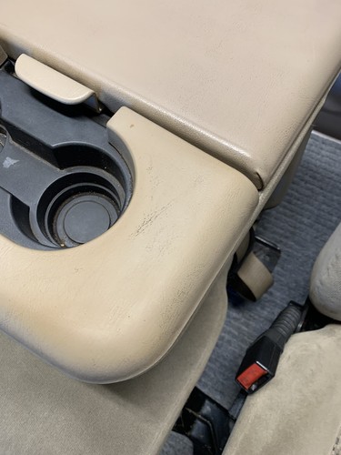 1999-2016 FORD F250 F350 F450 SUPER DUTY FRONT SEATS JUMP SEAT  TAN CLOTH - Picture 10 of 22