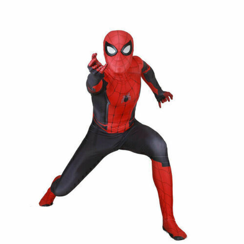 Spiderman Kostüm Kinder Marvel Spider-man Overall Jumpsuit Spielanzug Cosplay - Bild 4 von 27
