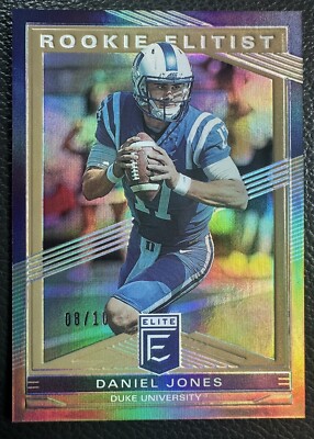 2019 Donruss Elite Daniel Jones /10 Rookie Elitist Gold Foil SSP - NY Giants