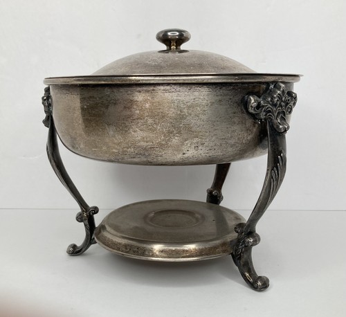 Base y tapa rozaduras vintage solo plateada sobre cobre Sheridan Silver Co. **LEER - Imagen 6 de 12