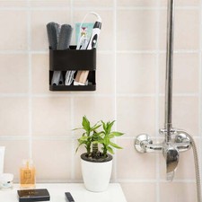 2 Slot Metal Wall Mountable Hair Tool Accessories Organizer Rack, Blow Dryer