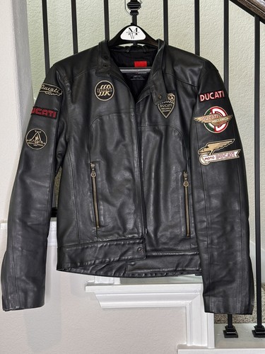 Vintage Ducati Meccanica 100% Cowhide Leather Jacket (Size 160 EU) MD