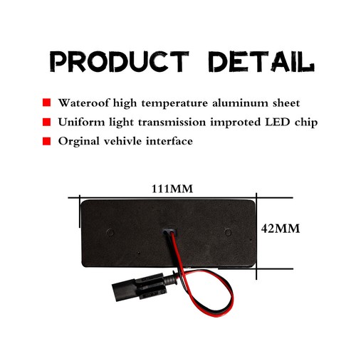 Front Amber & Rear Red LED Side Marker Lights For 15-18 Benz G500 G550 G63 AMG - Picture 5 of 11