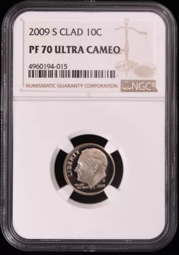 2009-S Clad Roosevelt Dime NGC PF 70 RD ULTRA CAMEO
