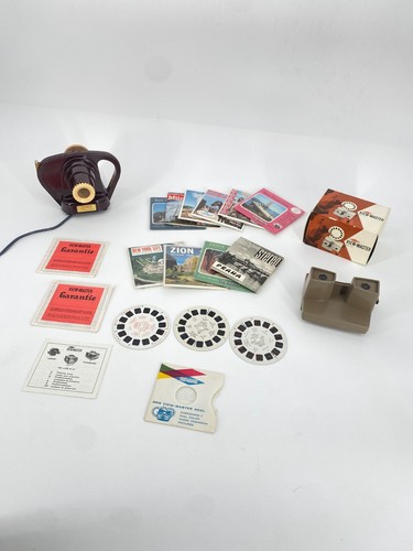 *LOT ORIGINAL VIEW MASTER SAWYERS JUNIOR PROJECTOR PICTURE DISCS ORIGINAL BOX VINTAGE 1960s - Picture 11 of 12