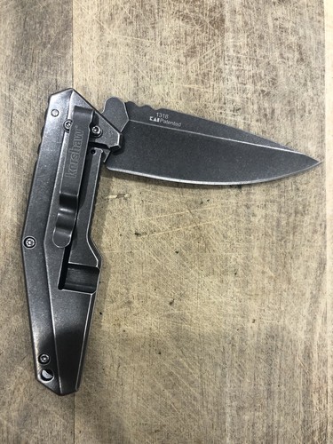Outdoor Camping Hunting Tactical Kershaw 1318 Stonewashed High Quality - Picture 3 of 21