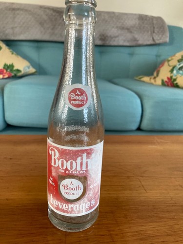 Vintage Booth Soda Bottle - 1960's Philadelphia PA