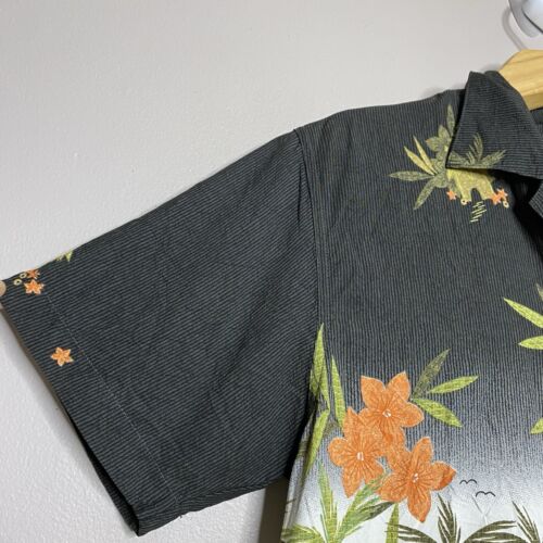 Line Two Hawaiian Shirt Tropical Print Palm Trees Women’s Size L - Picture 4 of 20