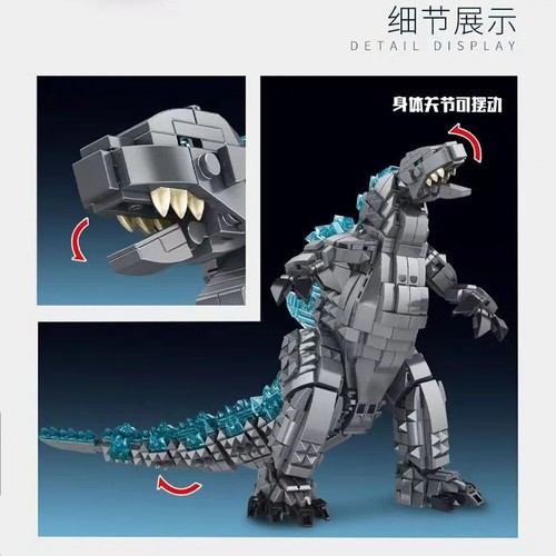 Juegos de bloques de construcción ideas sin usar, en caja, monstruo Mecha Godzilla ladrillos juguetes niños 1284 un. - Imagen 2 de 6