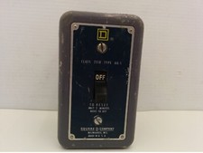 SQUARE D 2510AG1 MANUAL STARTER WITH ENCLOSURE, 115-230VAC TYPE A, 1 POLE, NNB