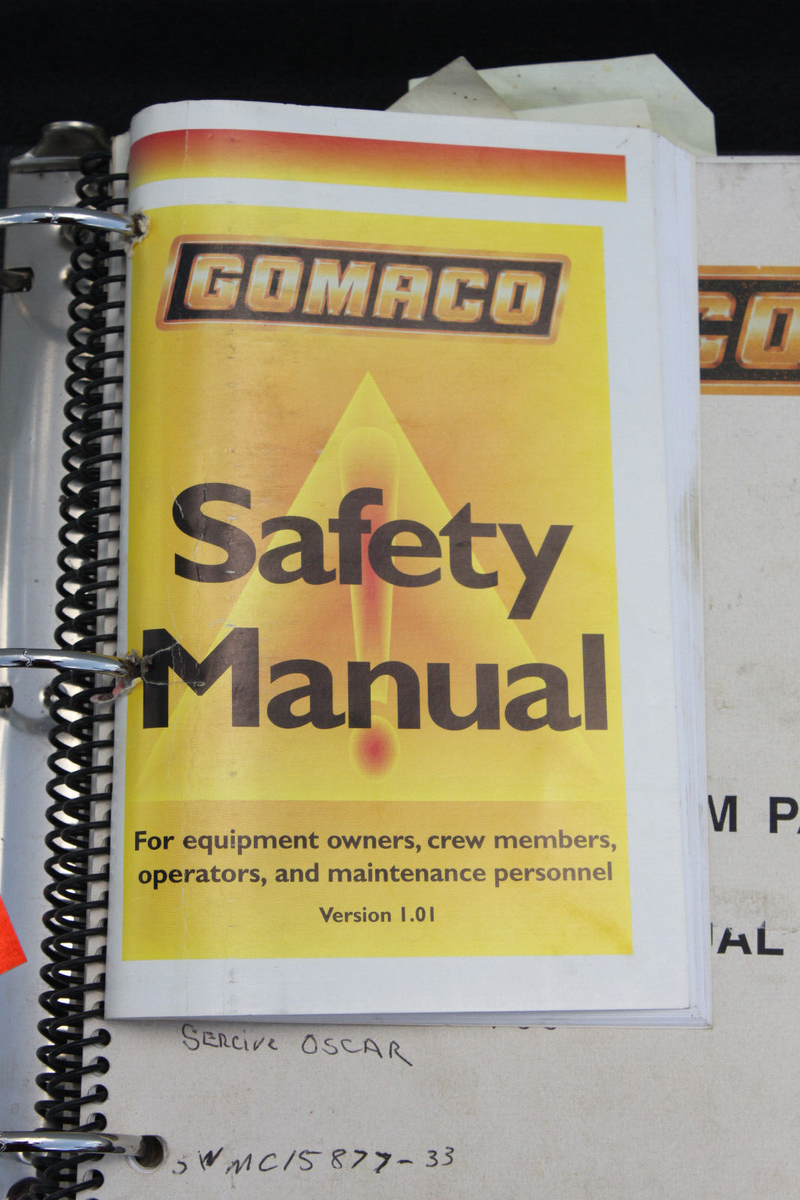 GOMACO GT-6200 TRIMMER/SLIPFORM PAVER Parts Manual COMMADER II