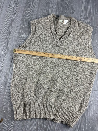LL Beans Sweater Vest Mens Size XL Knit Wool Blend Vintage Sweater - Picture 4 of 9