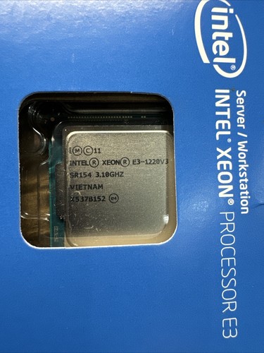 NEW SEALED Genuine Intel Xeon 4 CORES E3-1220 v3 3.1 GHz 8 MB LGA1150 Processor - Picture 2 of 6