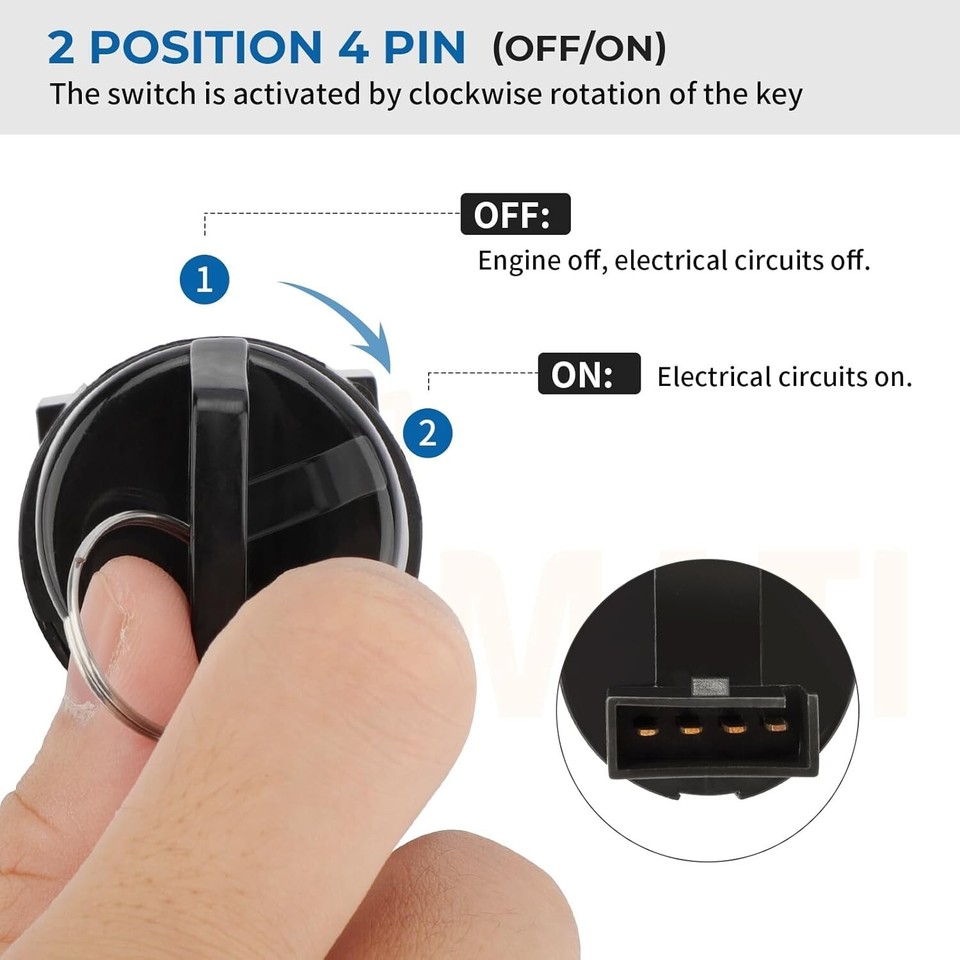 Polaris Xpedition 325 Ignition Key Switch Replacement For Polaris Magnum 325 2X4 & 4X4 HDS 2000-2001 ATV - Caltric Brand Polaris Ignition Switch - Foto 6