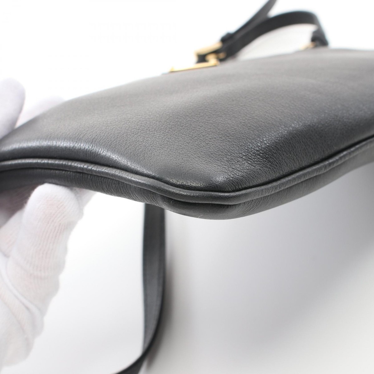 プラダ 1BC238 レザー ショルダーバッグ PRADA Shoulder Bag crossbody 1BC238 leather Black Used Women