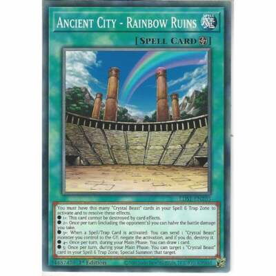 Rainbow Ruins1st Edition Common CardYuGiOh TCG LDS1-EN103 Ancient City Rainbow Ruins1st Edition Common CardYuGiOh TCG LDS1-EN103 Ancient City