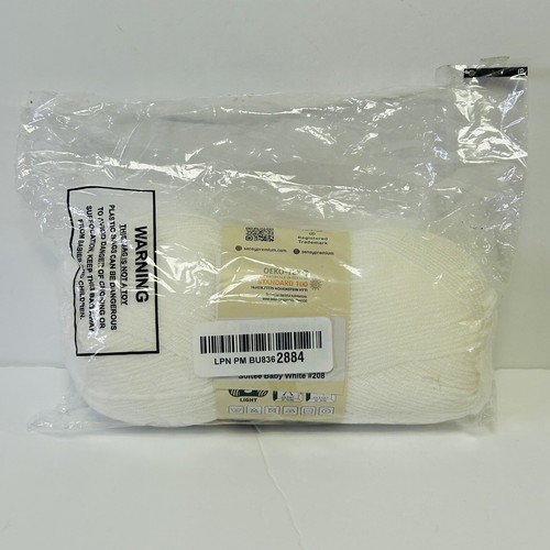 Sensy Softee Baby Yarn 3.5 oz 274 Yards Gauge 3 Light 1 Skein White - Bild 2 von 9