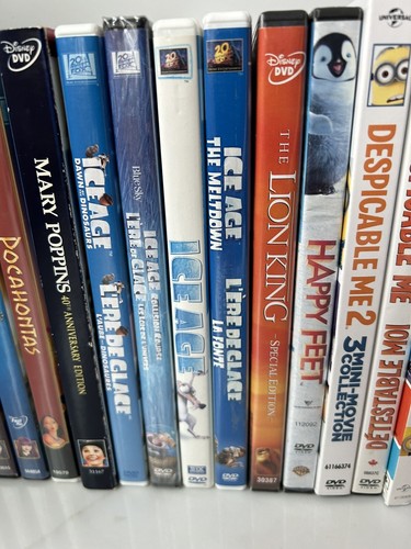 Lot #2 - 17 Animated Family Movies DVD/Blu Ray Despicable Me Ice Age etc EUC - Picture 3 of 5