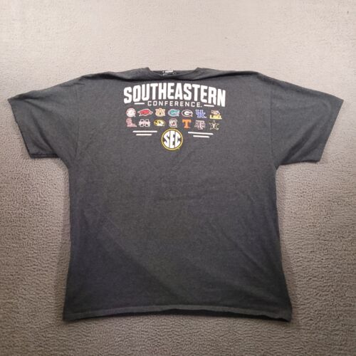 Mizzou Tigers Shirt Mens 2XL Gray Champion Authentic Solid Crew Neck Tee - Picture 6 of 9
