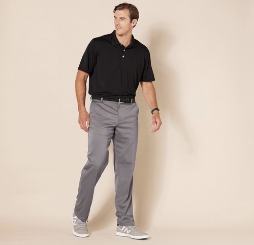 NEW Straight-Fit Stretch Golf Pants Grey 31W - 28L - Picture 3 of 6