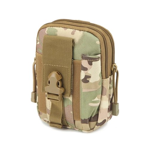 Tactical Molle Pouch EDC Utility Waist Bag with Phone Belt Clip Holder Holster - Imagen 18 de 27