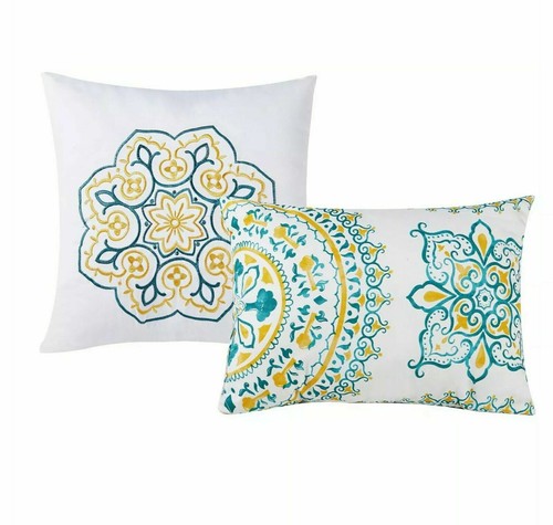 VCNY Home Alexanderia Aqua Medaillon 5-teiliges Queen Quilt Set Queen 5-teilig - Bild 2 von 3