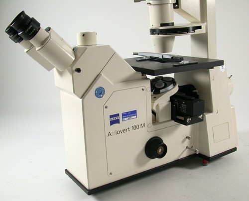 Microscopio microscopio ZEISS Axiovert 100M M HBO 100 HAL DIC LSM filtro PROBADO - Imagen 4 de 12