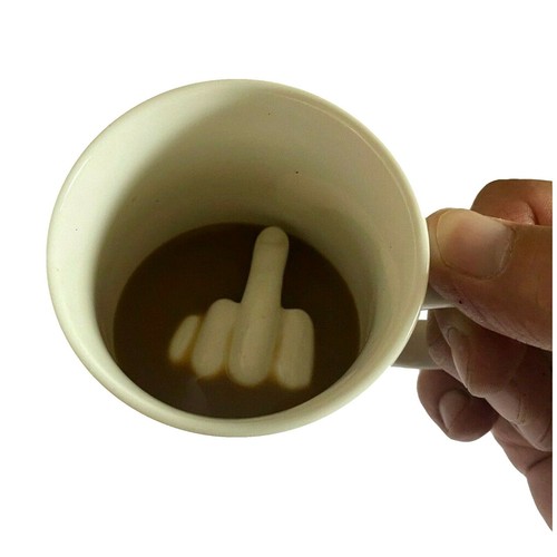 Funny Coffee Mug UP YOURS Birthday Gifts For Him Her rude Mugs Joke Gift BOXED - Picture 10 of 10