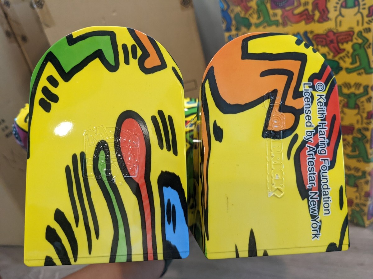 Medicom BE@RBRICK Keith Haring #5 1000% Bearbrick Figure Authentic