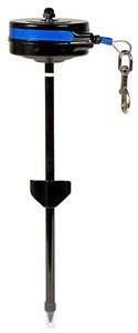 Howard Pet Products527015 Retractable Cable Tie out Medium Stake Mount for Dogs