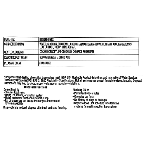 Great Value Flushable Wet Wipes, Fresh Scent, 8 Packs of 42 Wipes, 336 Wipes - Picture 3 of 15