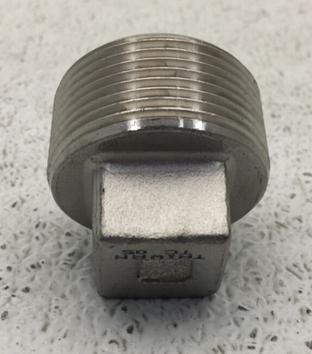 PLG125SS 1.25 INCH STAINLESS STEEL SQUARE HEAD THREADED PLUG - Picture 4 of 6