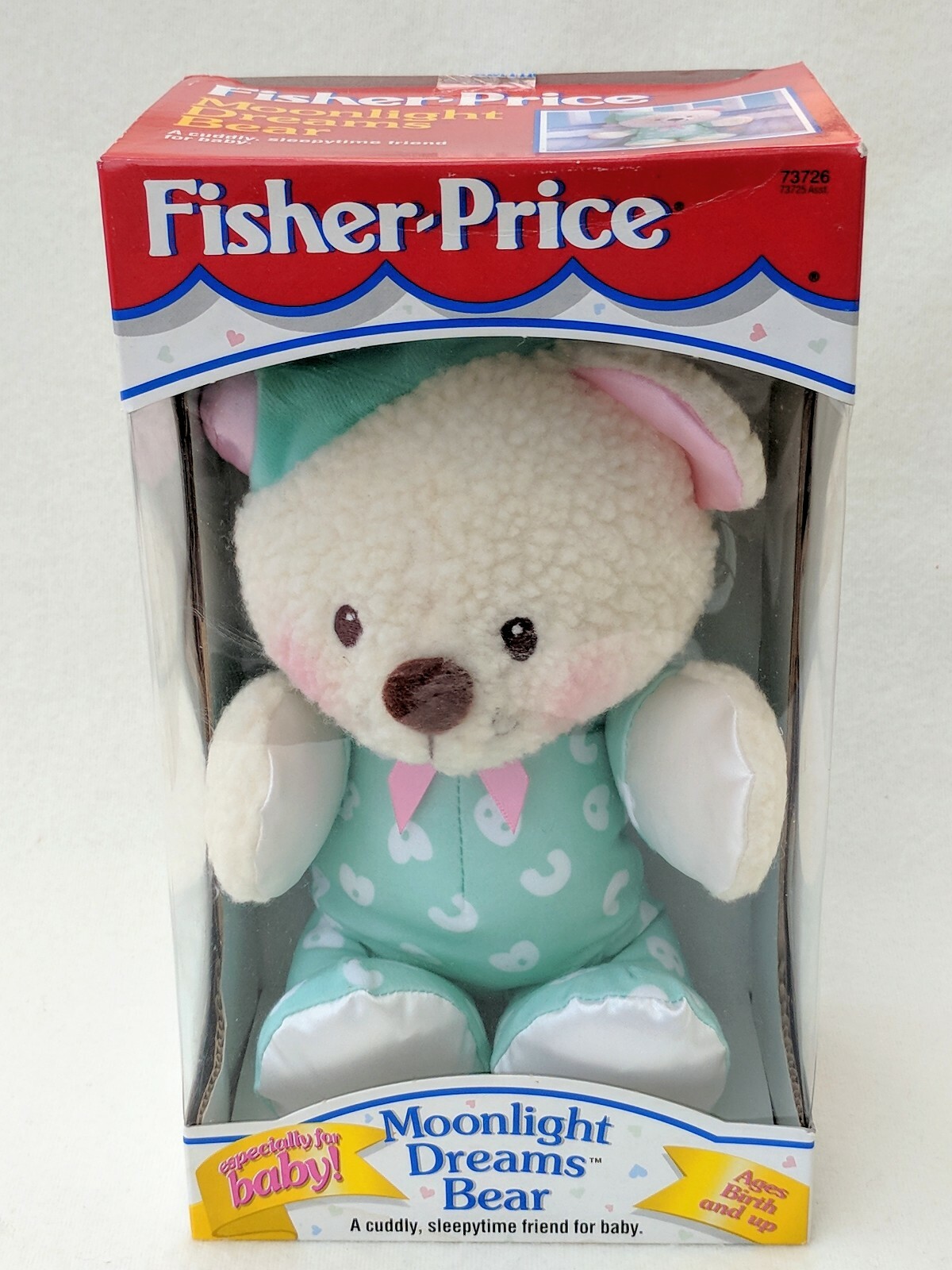 Oso De Peluche Vintage Fisher Price Suave Juguete de Peluche Mimoso Moonlight sueños ABC Oso De Peluche Vintage Fisher Price Suave Juguete de Peluche Mimoso Moonlight sueños ABC