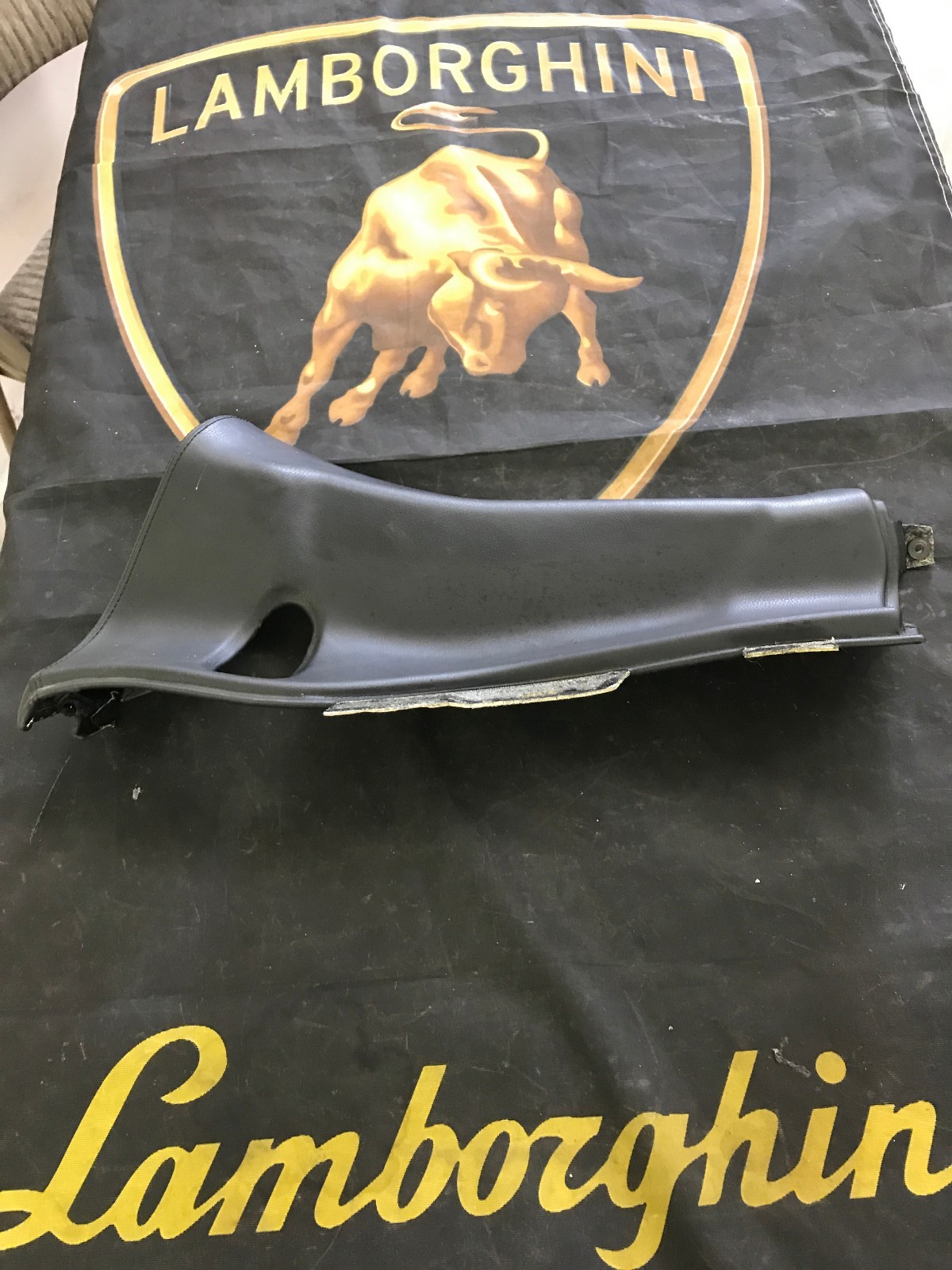 LAMBORGHINI GALLARDO SPYDER DRIVER LEFT SIDE INTERIOR PILLAR OEM 407868257F