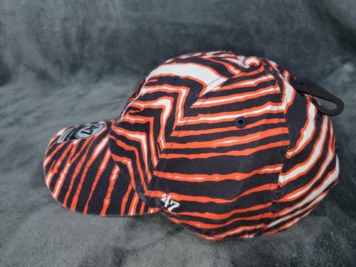 NFL Chicago Bears '47 Clean Up Zubaz Striped Strapback Herren Mütze blau orange NEU - Bild 3 von 7