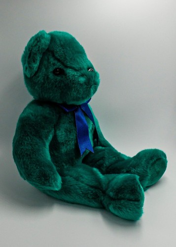 Ty Beanie Buddy Bear "TEDDY-OLD FACED" (Teal)  MINT MWMT w/ERRORS "BEAUTIFUL" - Bild 5 von 11