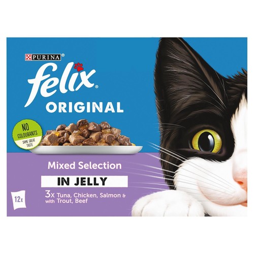 Felix Mokra karma dla kotów Oryginalny mieszany wybór w galaretce, 48 lub 96-pak - Zdjęcie 4 z 27