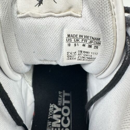 Adidas Originals by Jeremy Scott JS BUCHSTABEN LEDER schwarz weiß Größe 10 - Bild 7 von 9