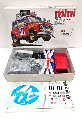 1/20 LS AUSTIN MINI COOPER S MK-II RALLY TIPO #02030 NUOVO RARO KIT MODELLINO PLASTICA - Foto 2 di 2
