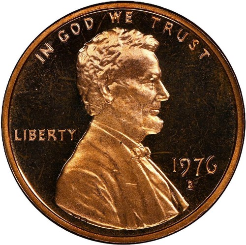 1976 S LINCOLN CENT PROOF 1C PF68 RD ULTRA CAMEO NGC Photo Vision®; SKU 3107 - Picture 2 of 3