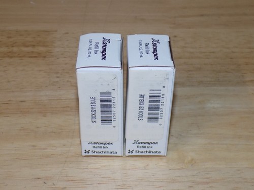 PACK de 2 tintas de recarga Xstamper Blue 22113, botella de 10 ml, de Shachihata - Imagen 2 de 4